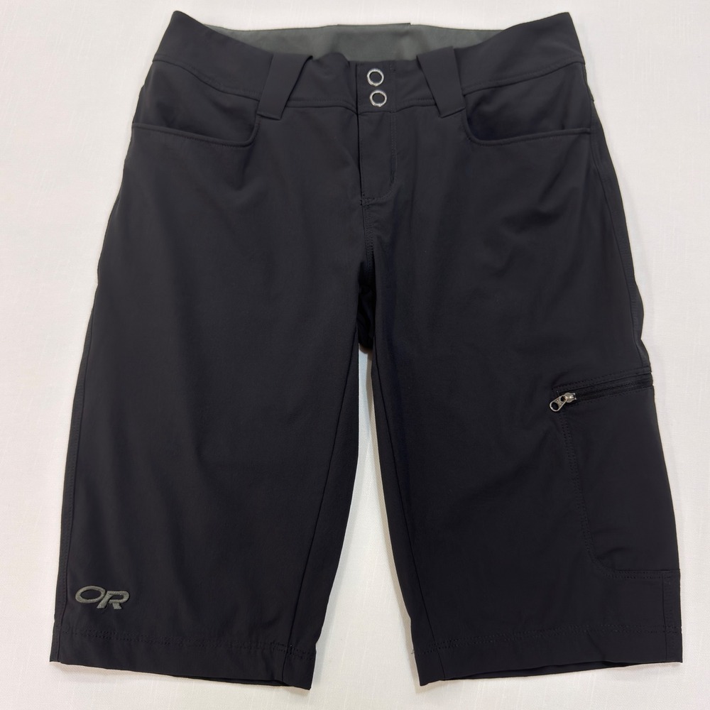 Outdoor Research Ferrosi Shorts Womens 2 Black Hiking Climbing Technical Stretch